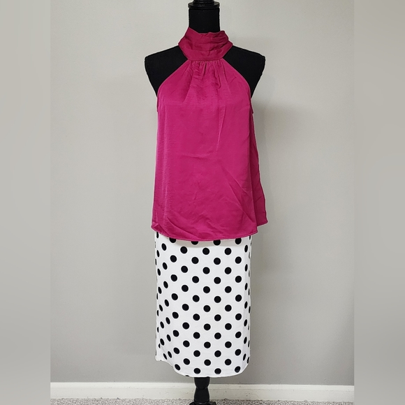 🔥NWT🔥SZ XSMALL Women's Satin Halter Top - A New Day - Picture 7 of 9